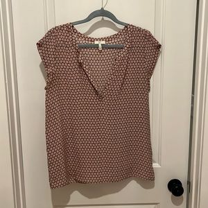 Joie pink short sleeve blouse